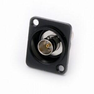 conector BNC BNC chasis 75 Ohm negro