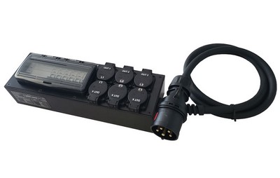 POWERBOX 32A BRICKQ. IN: C32A5P. OUT 6xSCH. RCD+MCB. 2m - Imagen 2