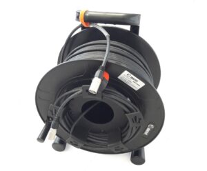 Carrete ethercon cable goma CAT6A S/FTP. RJ45 Neutrik. 50m