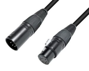 Prolongador DMX 5p. Cable goma Digital 1 par. Termo. 2m