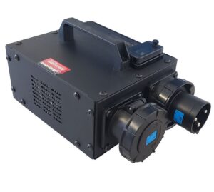 ALEXTEK dimmer 20/22KW. Local/DMX. Medidor V-A. Caja metálica.