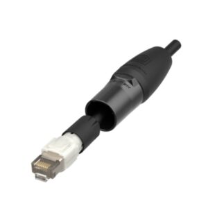 Conector etherCON NE8MXR-B-TOP aéreo color negro IP65 | Neutrik