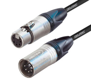 Prolongador DMX conectores NEUTRIK XLR 5 serie XX. 12m.