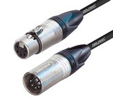 Prolongador DMX512 AES/EBU 2×034. Conectores NEUTRIK XLR 5 serie XX. termos trans en extremos y velcro sujección.100m.