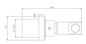 ComLug T contact for reduced palm lugs up to 240 mm2,  supplied without lug