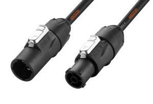Prolongador Powercon True REAN. Cable H07RN-F 3G1,5mm. Termos y velcro. 20m