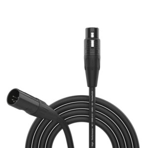 Cable DMX XLR 5 PIN. AWG 24. Ø 7,4mm. conectores REAN. 3m.