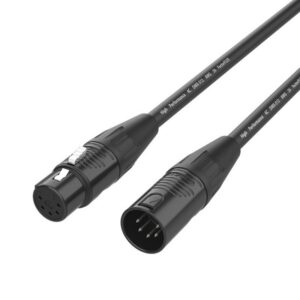 Cable DMX XLR 5 PIN. AWG 24. Ø 7,4mm. conectores REAN. 15m.