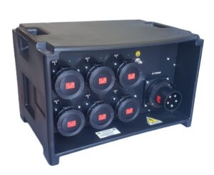 PBOX 125amp 3F+N+T 400/230V CUBE6438. IN 125A 5P. OUT 6x 32A 5P