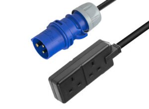 Regleta de enchufes 16A3P – 2 x TipoG. 3G1,5. 4m.
