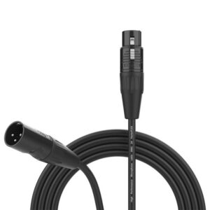 Cable para micro y audio XLR 3 Pin. Conectores REAN (Neutrik). 3m.