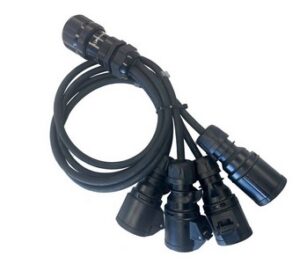 Pulpo motores Socapex M a 4x CEE 16A4P Hembra. 2-4-7-10m.