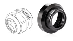 Kit con adaptador M50/M63 para SPK 25 pin + prensa M63 con grommet de 6 agujeros (Ø 14.5 mm, 6x4x4mm. )