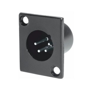 Conector macho XLR4 panel. NE
