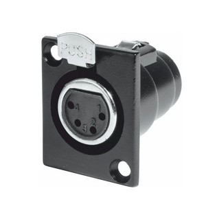 Conector hembra XLR4 panel. NE