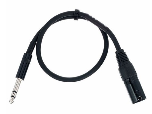 Cable de audio balanceado, XLR macho de 3 pines a jack TRS de 6,3 mm macho (estéreo/balanceado)