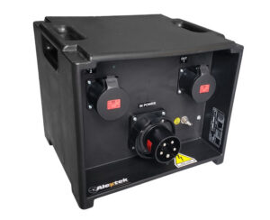 PBOX 63A. C4. IN: 63A5P. OUT: 2x32A5P.MT+2xMTD 300mA