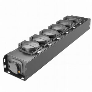 BASE 6 TOMAS Schuko IP54 + ENTRADA/SALIDA POWERCON TRUE