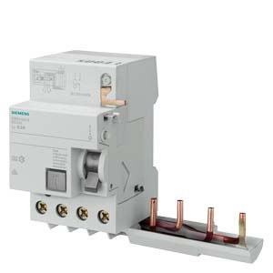 SIEMENS Bloque diferencial 4-pole, type AC, In: 40 A, 300 mA, 3M