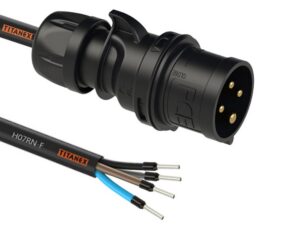 Adaptador Macho CEE 16A4P a puntas libres. 4G1,5. 1,5m.