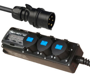 PBOX 32A. BQ. IN: 32A5P. OUT 3x32A3P, 30mA, Cable 2m.